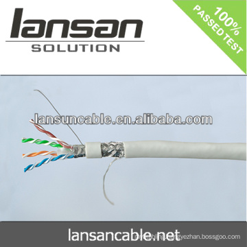 Lansan best price stp cat6 lan cable BC 23awg pass fluke test good quality and factory price